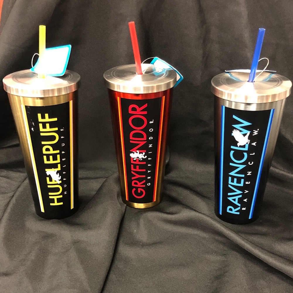 Hufflepuff, Gryffindor, and Ravenclaw 24oz Stainless Steel Insulated Tumblers